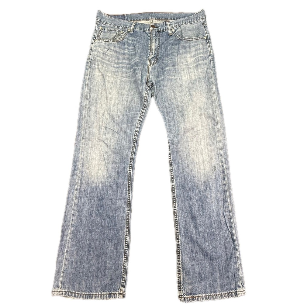 Levi's 527 Slim Bootcut Jeans Mens 34x30 Light Wash Blue Denim 05527-0175